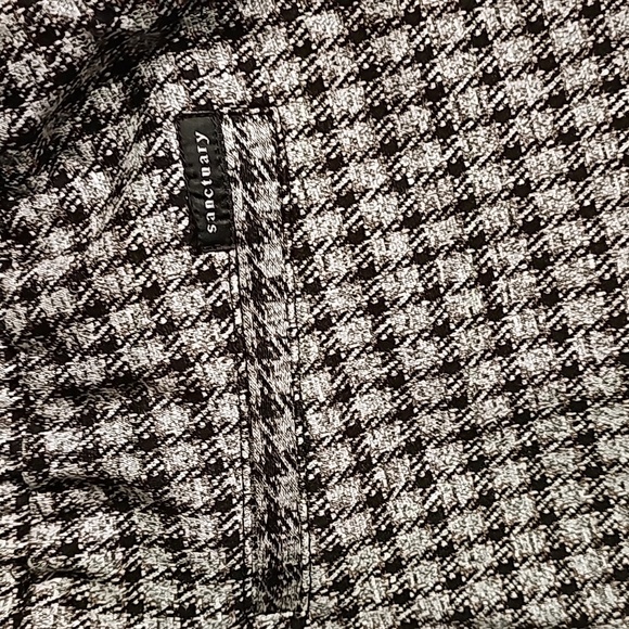 New Sanctuary Easy Going Drawstring Pant In  Brooklyn Check sz small - Picture 5 of 8